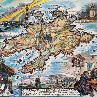 Carte Dessin Ouessant Artaud Ref7